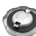 thumbnail image 2 of Universal Silver Tone Metal Motorcycle Scooter Fuel Tank Gas Cap Cover, 2 of 8