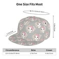 thumbnail image 6 of Daiia Beautiful Rabbit1 print Flat Bill Hats Flat Brim Trucker Cap Baseball Cap Adjustable Classic Low Profile Hat Unconstructed Plain Cap, 6 of 9