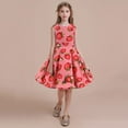 thumbnail image 2 of EnJoCho Girls Outfits Party Sleeveless Gown Dress Kid Dots Prints Floral Children Girl Princess Clothes Girls Dresses Little & Big Girl Summer Fashion Party Dresses 4-5 Years, 2 of 4