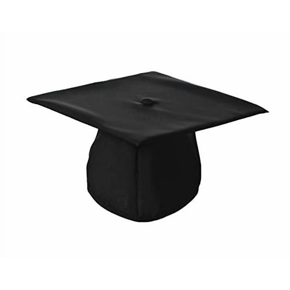 Graduation Cap (Black, Matte Finish)