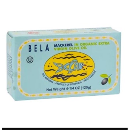Bela-olhao Sardines 4.25 oz Mackerel in Organic Extra Virgin Olive Oil