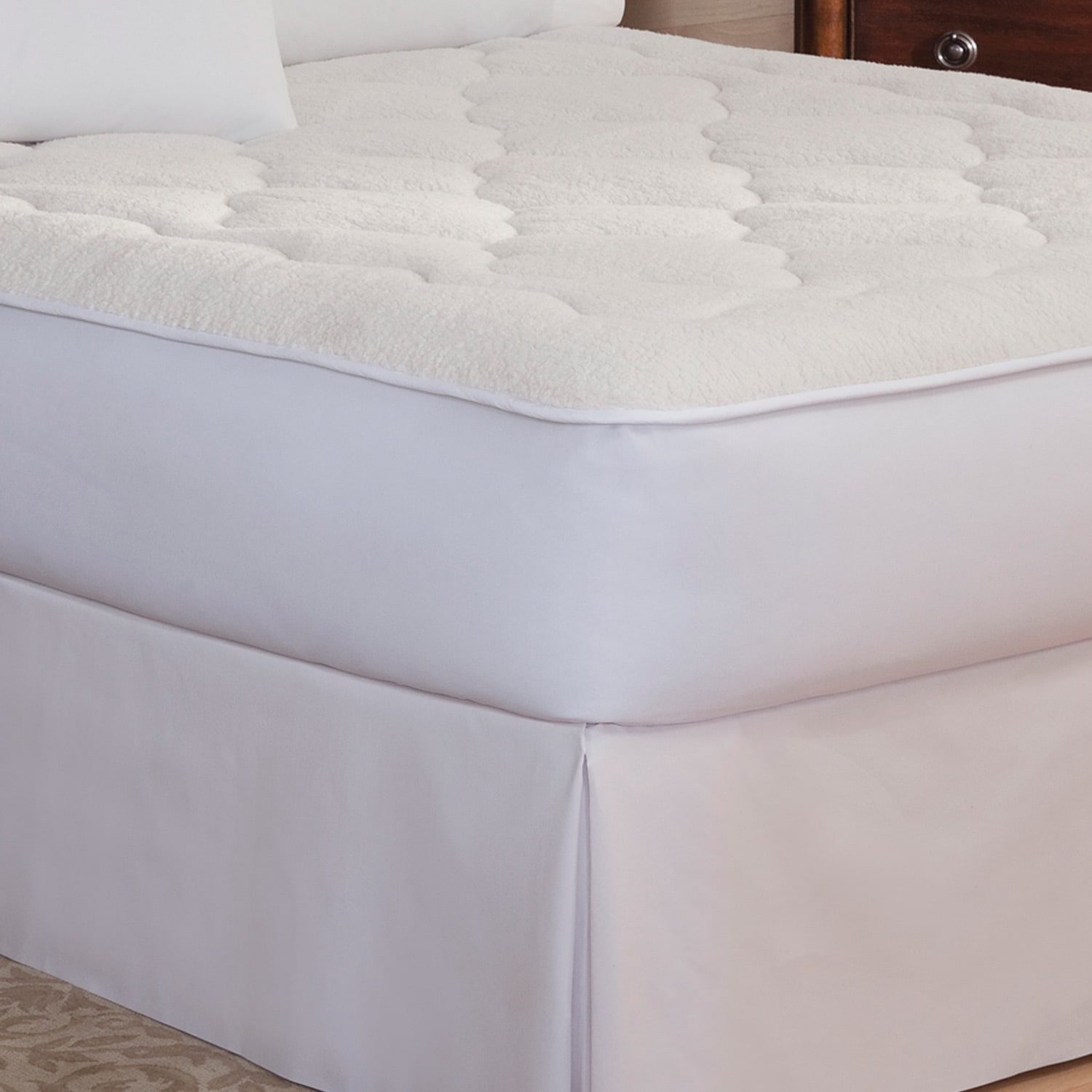 Rest Remedy Sherpa Reversible All Season Mattress Pad Full - Walmart
