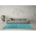 thumbnail image 3 of Ahgly Company Indoor Rectangle Abstract Light Blue Contemporary Area Rugs, 5' x 8', 3 of 4