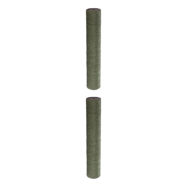 Maytalsory 1Pack Scratch Post Refill Pole Grinding Protect Sisal Claw Rope Nails cat Green H 25cm Dia 7cm 2Set
