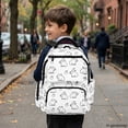 thumbnail image 6 of FUIALDOLG Capybara Apple Design Multi Pockets School Bookbag with Breathable Multi-Pocket School Bag, Large Capacity 17 Inch Kids Backpacks for Short-Distance Travel Daily Travel, 6 of 10