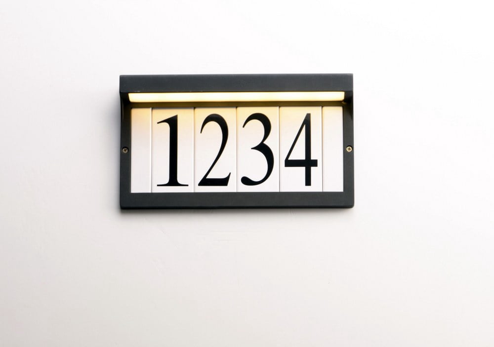 Maxim Lighting - LED Address Light Frame - Outdoor Wall Mount - Address-12.5-3W