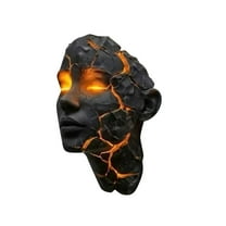 Shattered Mask Wall Lamp Hand-Sculpted Cracked Aesthetics Art Atmosphere Light For Home Decoration Gifting Festivals
