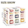 thumbnail image 5 of Yayeee Collapsible Cube Storage Bin with Lid Fabric Closet Decorative Basket with Handles, Beige Jam Jars, 5 of 7