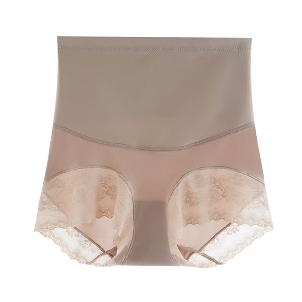 Fajas moldeadoras de cintura alta para mujer, con estampado fino, para realzar glúteos, de seda, de nailon