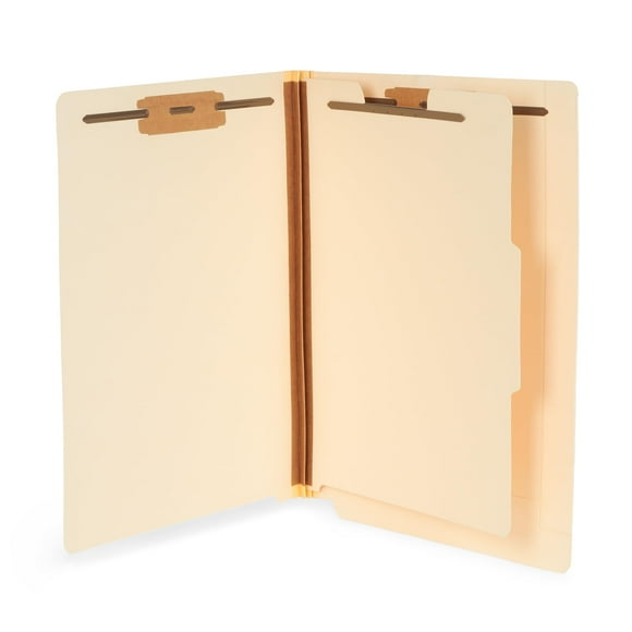 Blue Summit Manila Classification Folder, 1 Divider Classification Folder and 4 Fasteners, Letter Size, Manila – 50 Folders