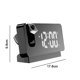thumbnail image 3 of Reloj despertador con proyección para dormitorio, radio despertador digital con atenuador y puertos de carga USB, proyector giratorio de 180°, alarma dual, función de repetición, reloj digital con, 3 of 8