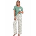 thumbnail image 6 of DAKIMOE Womens Pajama Sets 2 Piece Sets for Women Summer Sets Short Sleeve Pajamas Lounge Set Casual Sleepwear Loungewear PJS, S-XXL, 6 of 10