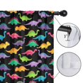 thumbnail image 4 of Kid Curtains,Cute Dinosaur Cartoon Pattern Kid Insulated Curtains Set Of 2,Bedroom Essentials,Toddler Room Decor 52"x63", 4 of 5