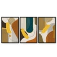thumbnail image 6 of Drsoum Large Boho Abstract Wall Art 24x36in3pcs Black Framed Modern Minimalist Luxury Gold Line Artwork Kitchen Dining Room Decor, 6 of 8