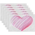 thumbnail image 2 of Valentine''s Day Beautiful Dimensional Heart Placemats Set of 6 Fabric Placemats Square Placemat for Kitchen Table Heat Resistant, Easy to Clean Table Placemats 12x18 Inch, 2 of 6
