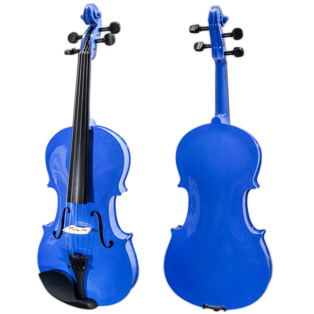 SKY Full Size VN202 Solidwood Green Violin Beautiful Color with Brazilwood Bow and Lightweight Case 