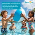 thumbnail image 4 of Sun's Out 16-Inch Beach Ball – Inflatable Pool Toy for Ages 3+, Light Blue, 4 of 6