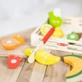thumbnail image 3 of Melissa & Doug Wooden Cutting Fruit Set | 17-Piece Pretend Play Kitchen Toy, 3 of 6