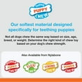 thumbnail image 3 of Nylabone Puppy Chew Textured Ring Bone Chicken, MD/Wolf 2PK, 3 of 6
