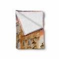 thumbnail image 2 of Vintage Soft Flannel Fleece Throw Blanket, Greece Architecture Composition Detailed Culture Photography Touristic, Cozy Plush for Indoor and Outdoor Use, 50" x 60", Multicolor, by Ambesonne, 2 of 6