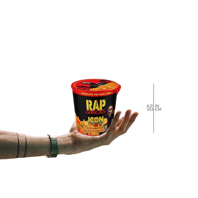 Rap Snacks Louisiana Hot ICON Ramen Noodles Featuring Hip-Hop Star