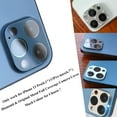 thumbnail image 2 of Protecteur d'Objectif de Caméra 2 Pack Compatible avec iPhone 13 Pro/13Pro Max Accessoires Trempé Protecteur d'Écran en Verre Choc / Étanche, Résistant aux Éclats / Rayures, Cas Amical, Graphite Ultra Clair, 2 of 5