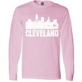 thumbnail image 3 of Inktastic Cleveland Skyline Grunge Long Sleeve T-Shirt, 3 of 5