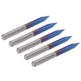 thumbnail image 2 of Brocas en forma de V para flautas, 5 piezas, 2 flautas, cortador de grabado recto, brocas de grabado, rendimiento confiable, 2 of 8