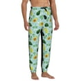 thumbnail image 4 of Kdxio Avocado Flowers And Leaves Pattern Joggers,Sweatpants for Men with Pockets-3X-Large, 4 of 5