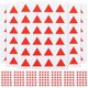 thumbnail image 1 of Sticker label classification triangle sticker practical design compatible with documents books notes office use 576 pieces, 1 of 5