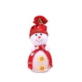 thumbnail image 1 of Yuarrent Lints Bolsa de frutas de Navidad Forma de muñeco de nieve portátil Reemplazo decorativo lindo Estilo simple Fiestas de dulces Bolsa de regalo Kits de decoración para fiestas Rojo Yuarrent HA069733-03, 1 of 6