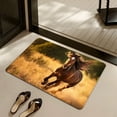 thumbnail image 5 of Fmbmuo Multicolor Entryway Rug Rectangle Horse Print Waterproof indoor/Outdoor Decorations, Absorbent Non-Slip Modern Floor Mats 16 x 24 inch, 5 of 5