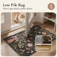 thumbnail image 5 of DEORAB 8x10 Large Vintage Floral Area Rugs – Machine Washable Rugs for Living Room, Non Slip Rubber Backing,Floral Rug for Bedroom Entryway Dining Home Office，Brown, 5 of 9