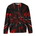 thumbnail image 3 of Lilgiuy Men Casual Round Neck Long Sleeve Pullover 3D Printed Sweatshirts Blouse Basic Large Tall, 3 of 4