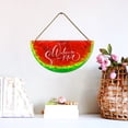 thumbnail image 4 of Eveokoki Welcome Summer Door Sign,11x5.6 Inch Farmhouse Watermelon Summer Decor Sign Welcome Summer Hanging Sign for Home Wall Front Door Kitchen Office Decorations, 4 of 5