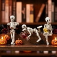 thumbnail image 5 of 7.5 Inch Resin Halloween Skeleton Figurine Holding Wine Bottle, Funny Gothic Skeleton Statue, Desktop Ornament for Mantel Shelf Table Centerpiece Halloween Party Home Decor, 5 of 9