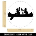 thumbnail image 2 of Two Person Canoe Team Water Boat with Paddle Rubber Stamp for Scrapbooking Crafting Stamping - Medium 1 Inch, 2 of 7
