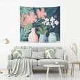 thumbnail image 2 of Yayeee Tapestry Wall Hanging for Bedroom 60" x 40" Living Room Home Wall Art Decor, Pink Flowers, 2 of 7