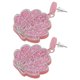 thumbnail image 2 of Premium Shell Shaped Earrings Decorative Ear Accessories For Women In Pink Creative Design 1 Pair, 2 of 3