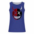 thumbnail image 4 of JXMVOJ Men's Halloween Print Round Neck Tank Blouse, Casual Sports Style Breathable Sweat-Wicking Non-Shrinking Non-Fading, Suitable for Spring Summer, Outdoor Daily Casual Wear, 4 of 5