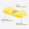 thumbnail image 5 of Orthopedic Lumbar Support Pillow for Sleeping Therapeutic Memory Foam Under Back Bed Cushion Core for Spine Alignment Pink 21.6x10.2x3.9 Inches, 5 of 9
