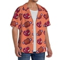 thumbnail image 2 of Kdxio Men's Hawaiian Shirt for Men Short Sleeve Shirt Cartoon Meat Summer Casual Holiday Beach Button Down T-Shirts, 2 of 5