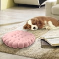 thumbnail image 3 of Fun Biscuit Cushion Round Diameter 48Cm Pink A,1 X Cookie Cushion,Sitting Cushion Shape Cushion Soft Pillow Chair Car Seat Pad Decor Cookie Sofa Back, 3 of 3