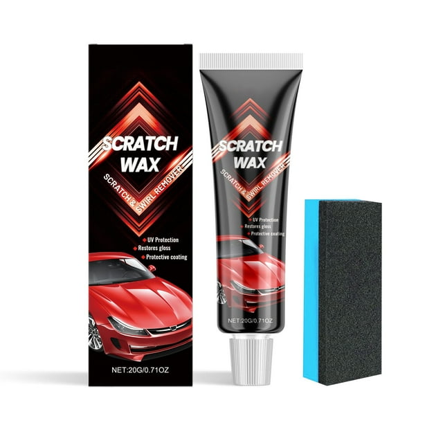 Car Paint Repair Wax And Polish, Removes Scratches And Swirls, Restores Shine And Provides Protection, Includes Application Sponge