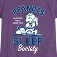 thumbnail image 3 of Peanuts - Peanuts Sleep Society - Toddler & Youth Girls Short Sleeve Graphic T-Shirt, 3 of 6