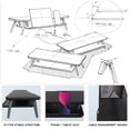 thumbnail image 4 of Fenge Monitor Stand, 2 Tiers Monitor Stands Riser, 23.6 Inch Computer Monitor Riser with Storage Organizer, 4 of 8