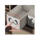 thumbnail image 3 of 2pcs Organizador Ropa 47x28x20cm Plegable Armario Closet Xtellar negro, 3 of 4