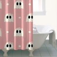 thumbnail image 4 of Pink Halloween Ghosts Shower Curtain 36"x72" ,Bathroom Decorative Shower Curtains Set with 12 Hooks,Modern Waterproof Washable Shower Curtain, 4 of 6