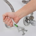 thumbnail image 2 of 1 Pcs Shower Head Wrench, Universal Screw Openings Stainless Steel Self Leveling Multifunction Shower Wrench Tool for Taps, Angle Valves, Hoses, Shower Pipes, 2 of 8