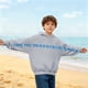 thumbnail image 5 of Sudaderas con capucha para niños y niñas, sudaderas casuales de manga larga, lindas sudaderas de gran tamaño con bolsillo de polar, chaquetas para niñas, 5 of 6